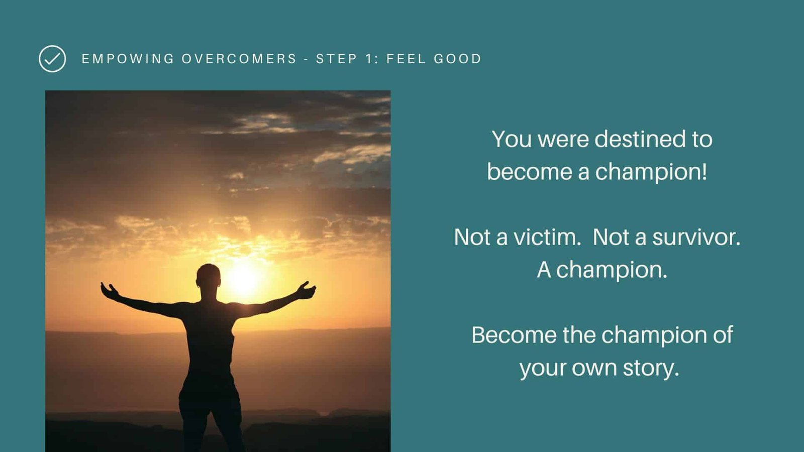 empowering overcomers how to feel good